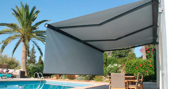 Toldo invisible con telon 2 por 1